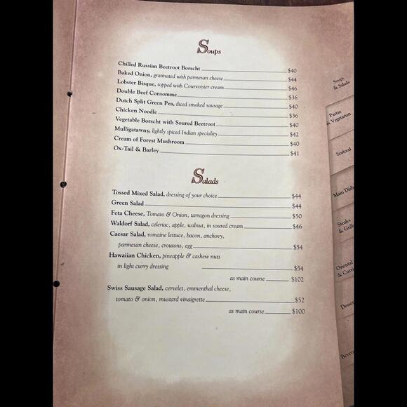 Vtg Hong Kong JIMMY’S KITCHEN MENU RARE HTF LUXURY DINING 9x12” - Picture 9 of 16